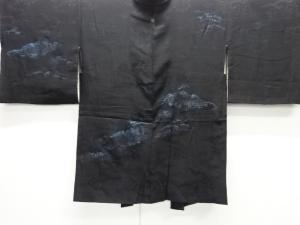 大正ロマン　紋錦紗　楓に菊模様一つ紋絵羽織